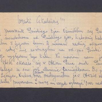 Ja jako były pracownik Pańskiego Ojca [...]