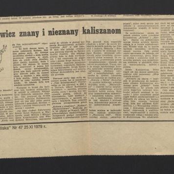 Kulisiewicz znany i nieznany kaliszanom