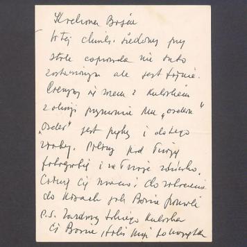 Kochana Basiu. W tej chwili siedzimy przy stole [...]