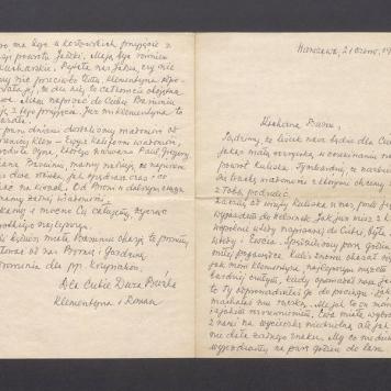 Kochana Basiu, Sądzimy, że liścik nasz będzie [...]