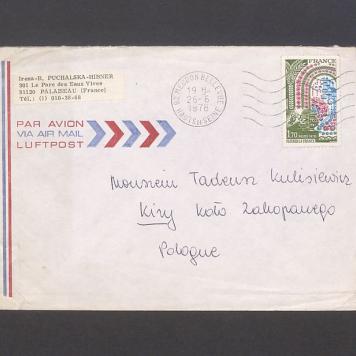 Koperta, nad. Irena B. Puchalska-Hibner