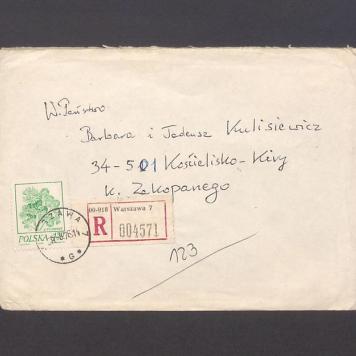 Koperta, nad. A. J. Prystrom