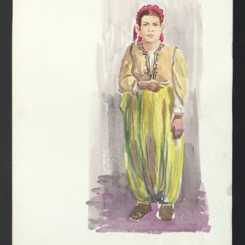 Kobieta w stroju ludowym - Albania