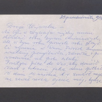 Drogi Wujaszku - Nie było w zwyczaju [...]