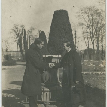 Józef Kołaciński z ojcem Teofilem Bazanem