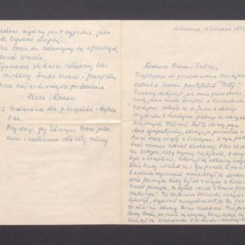 Kochani Basiu i Tadziu, Przystępuję do przedstawienia [...]