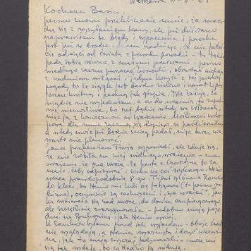 Kochana Basiu, pewno znowu przeklinacie mnie [...]