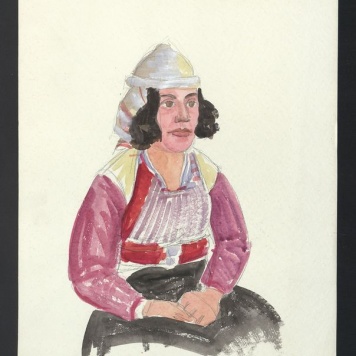 Kobieta w stroju ludowym - Albania