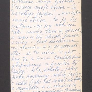 Kochane Moje Kuliski. Pierwsze moje słowa - to "Wesołego jajka" [...]