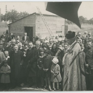 Zdjęcie z pobytu w Kaliszu . J. Piłsudskiego, I. Mościckiego, S. Wojciechowskiego