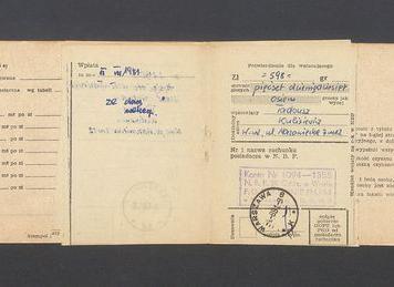 Książeczka opłat z tytułu najmu lokalu na ulicy Mazowieckiej 7 m. 12, na nazwisko Tadeusz Kulisiewicz