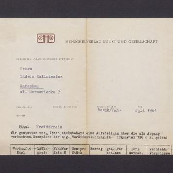 Rachunek dot. cyklu "Kredowe koło"