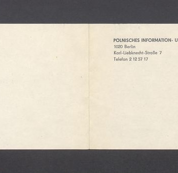 Wir laden Sie herzlich ein zur Eroffnung der Ausstellung "Zeichnungen und Grafiken von Tadeusz Kulisiewicz"