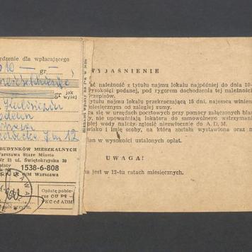 Potwierdzenie wpłaty - Zarząd Budynków Mieszkalnych