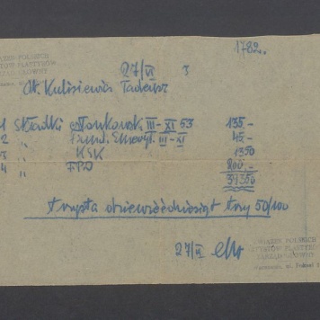 Wykaz składek członkowskich, Związek Polskich Artystów Plastyków