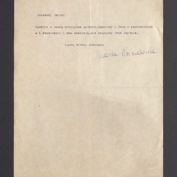 Szanowny Panie! Zgodnie z umową przesyłam pytania [...]