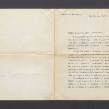 Wielce Szanowny Panie Profesorze: W załączeniu pozwalam sobie przesłać [...]