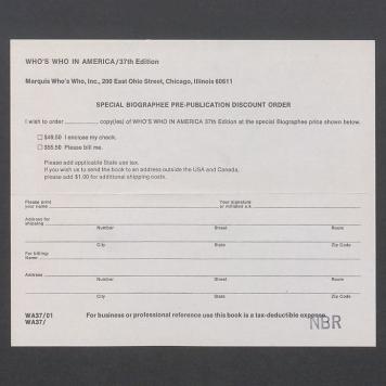 Who's Who in America / 37th Edition