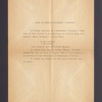 Salle de lecture Italienne - Varsovie