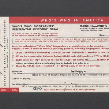 Who's who in America