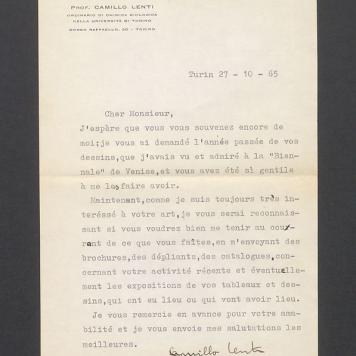 Cher Monsieur, J'espere que vous vous souvenez [...]