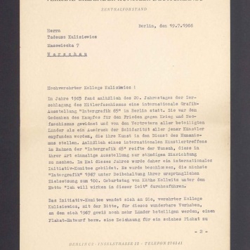 Hochverehrter Kollege Kulisiewicz!  Im Jahre 1695 fand anlasslich des 20. Jahrestages [...]