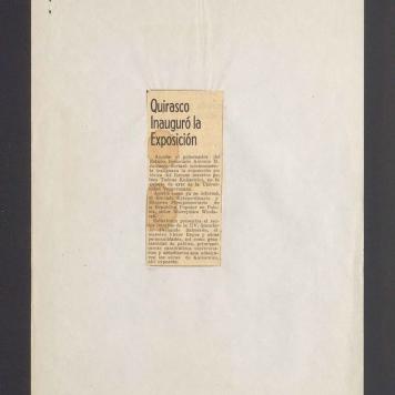 Quirasco Inauguro la Exposicion