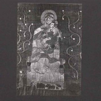 Muttergotes aus dem Antependium des Otto I. von Grandson mit Stifter 