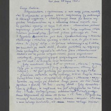 Drogi Kulisie. Odpowiadam z opóźnieniem [...]