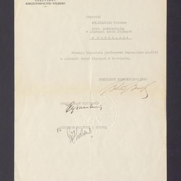 Mianowanie na profesora zwyczajnego