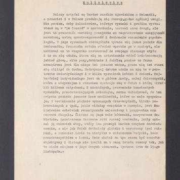 Kulisiewicz. Polscy artyści są bardzo rzadkim zjawiskiem w Holandii [...]