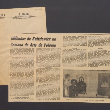 Desenhos de Kulisiewicz na Semana de Arte da Polonia