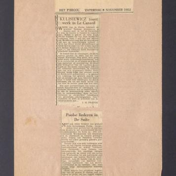 Kulisiewicz toont werk in Le Canard