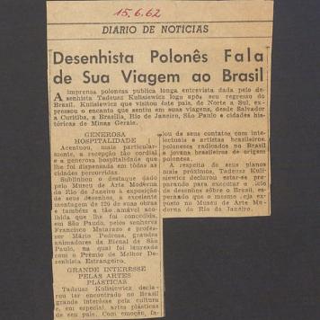 Desenhista Polones Fala de Sua Viagem ao Brasil