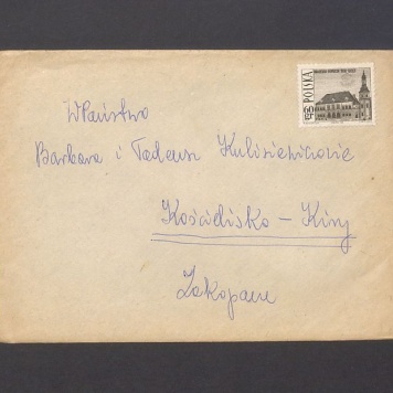 Koperta, nad. B. Sandler