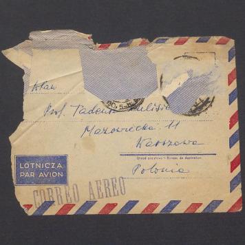 Koperta, adr. Prof. Tadeusz Kulisiewicz