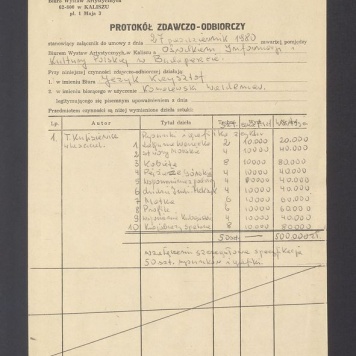 Protokół zdawczo-odbiorczy 