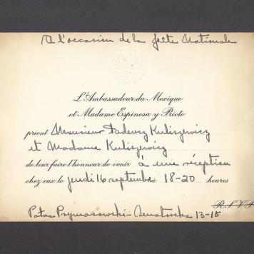 L'Ambassadeur du Mexique et Madame Espinosa y Rieto prient [...]