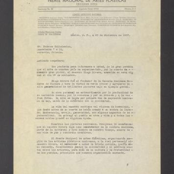 Estimado companero: Con profunda pena informamos a usted [...]