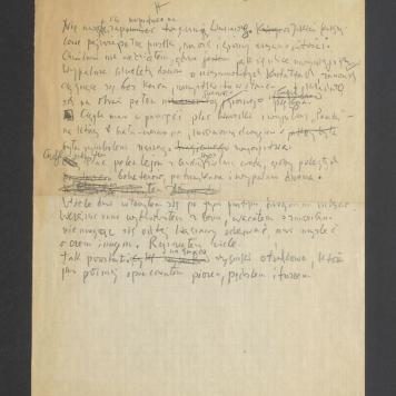 Notatka o powstaniu cyklu "Ruiny Warszawy"