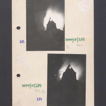 Płonąca katedra w Gnieźnie.