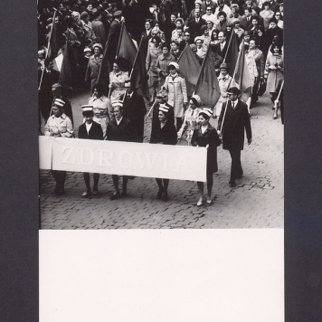Obchody 1 Maja 1970 r. Pochód.