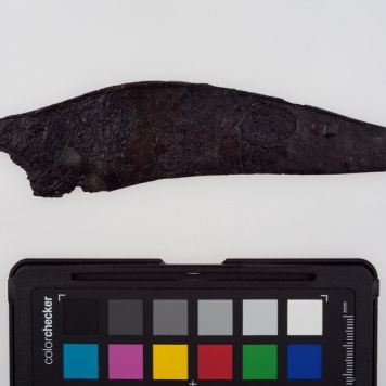 Nóż żelazny z łukowatym ostrzem