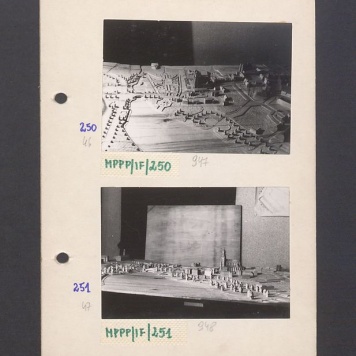 Makieta ilustrująca plany przebudowy miasta.