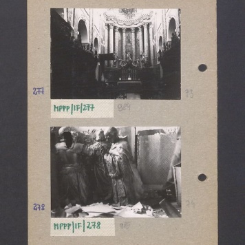 Ołtarz barokowy w katedrze.