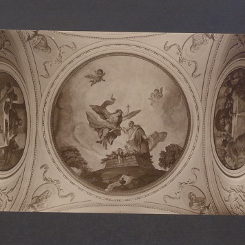 Polichromia sklepienia w kaplicy Bożego Ciała.