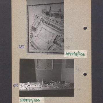 Makieta ilustrująca plan przebudowy miasta.