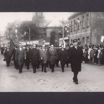 Obchody 1 Maja 1970 r. Pochód.