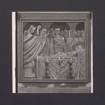 Płaskorzeźba Ojca Efrema. Pogrzeb św. Wojciecha.