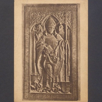 Gniezno, katedra. Płyta nagrobna arcybiskupa prymasa Zbigniewa Oleśnickiego. Dzieło Wita Stwosza.